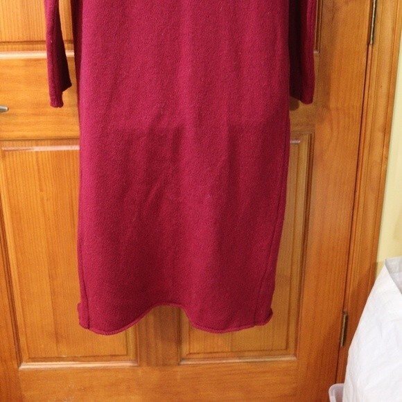 Dries Van Noten Vintage Red Wool Long Duster Cardigan Sweater Coat LG Bohemian - Picture 16 of 16